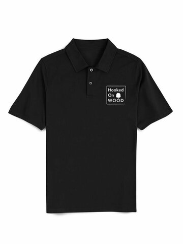 Golf-Shirts mit Buchstaben-Aufdruck auf der Brust