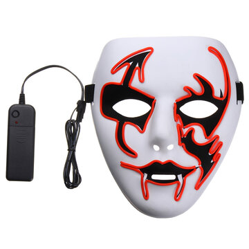 LED Luminous Flashing Face Mask Party Masks 