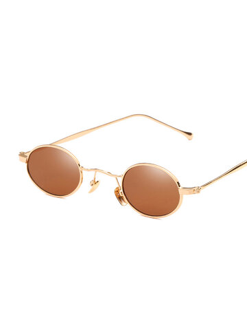  Small Round Frame Metal Sunglasses