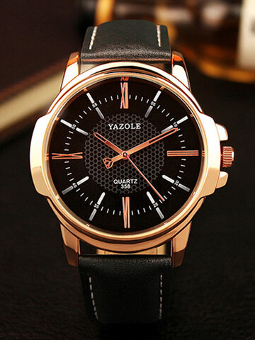 Fashion Men Quartz Watch Luxury Roman Numeral Wrist Watch