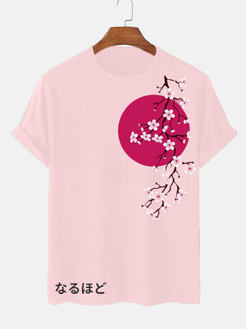 Magliette giapponesi con fiori di ciliegio