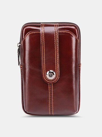Vintage Multifunction Genuine Leather Belt Bag