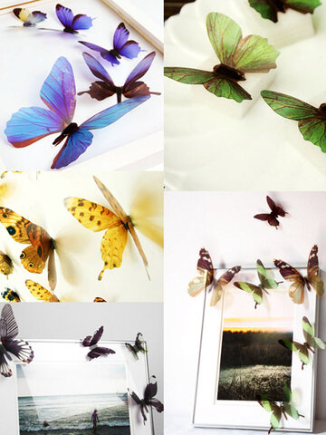 18Pcs 3D Butterfly Wall Stickers 