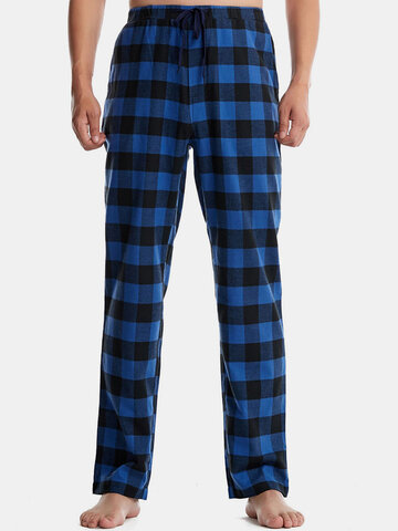 Plaid Print Pajama Pants
