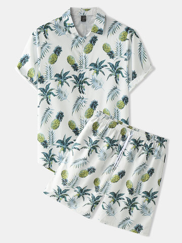 Allover Pineapple Print Outfits