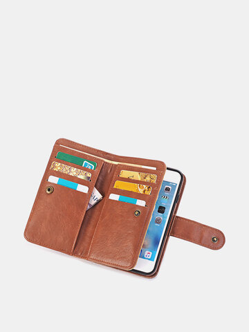 PU Leather 9 Card Slots Casual iPhone7/7Plus/6/6Plus/S7/S7 EDGE Phone Case Wallet Card Pack For Men