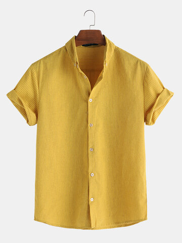 Breathable Cotton Pinstripe Shirt