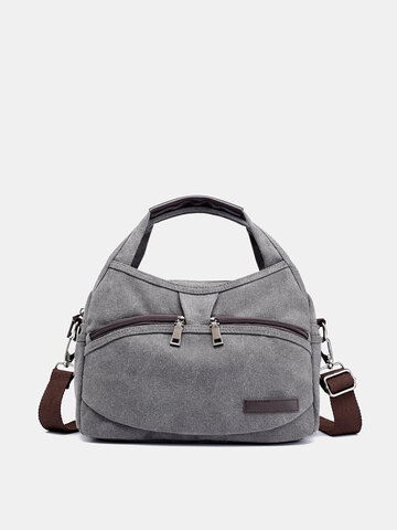 KVKY Front Pockets Handbags Vintage Shoulder Shopping Bags