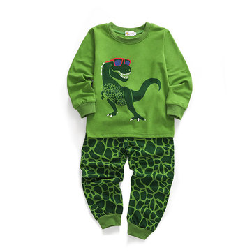 

Dinosaur Boys Clothing Set For 2Y-9Y, Green