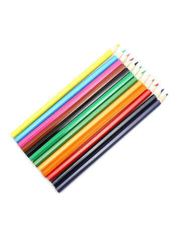 12 Pcs/Pack Lovely Cartoon Colored Pencil New Wooden Painting Colored Pencils For Children