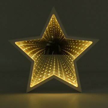 Creative Cute Star Mirror lampada