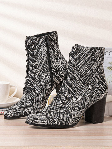 Side-zip Black Heeled Boots