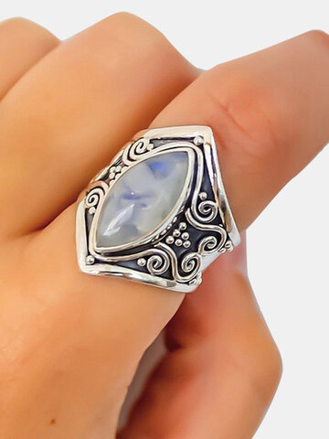 Vintage Moonstone Finger Ring