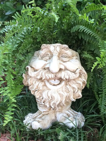 1 PC Expressão Engraçada Muggly's The Face Estátua Plantador de Fios de Jardim Decoração de Escultura Vaso de Plantas de Flor