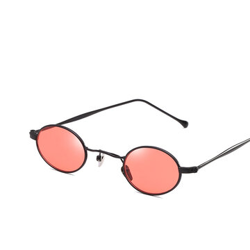  Small Round Frame Metal Sunglasses