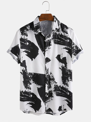 Chinese Style Ink Painting Shirts
