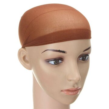 2 قطعة الرجال النساء مرونة الجورب شعر مستعار بطانة قبعة سنود Nylon تمتد شبكة قبعة