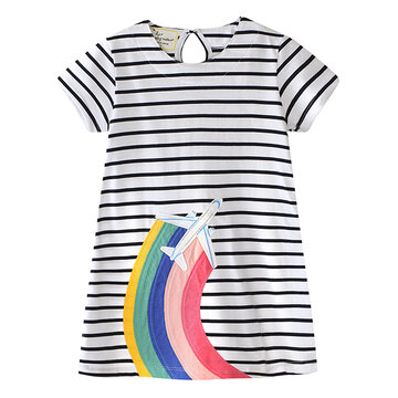 Airplane Girls Casual Dresses For 1Y-6Y