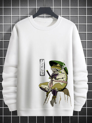 Japanese Frog Graphic Sweatshirts