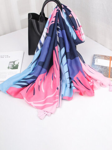 Womens Priting Colorful Sunshade Beach Scarves 