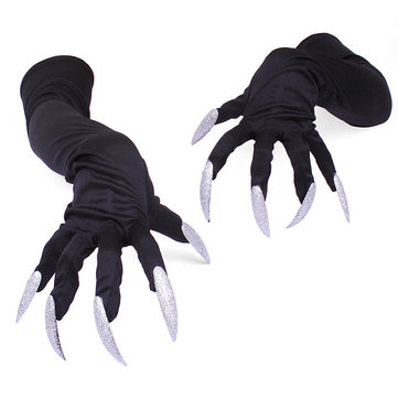 Long Nails Gloves Halloween Hollowen Cosplay Props Suits Sleeves Paws Performance Sleeves