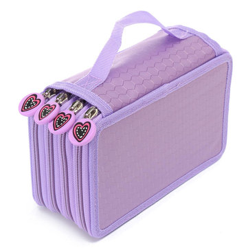 Couleurs Portable Dessin Crayons Crayons Pen Case Holder Bag pour 72pcs Crayons-Violet