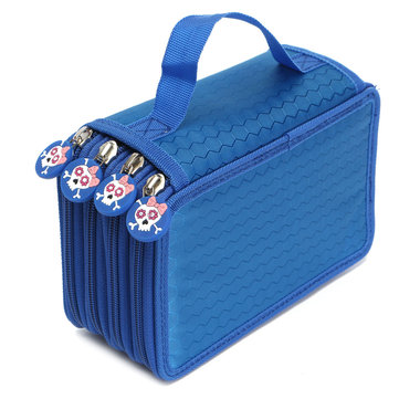 Couleurs Portable Dessin Crayons Crayons Pen Case Holder Bag pour 72pcs Crayons-Bleu