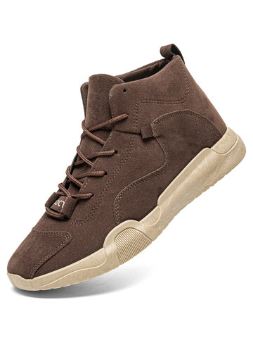 Men Synthetic Suede Non Slip Casual Boots