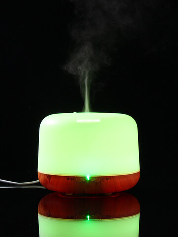 250 ML Colorful luz LED Humidificador de grano de madera