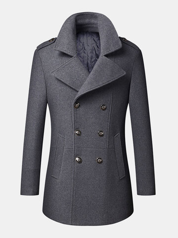 Woolen British Style Overcoats