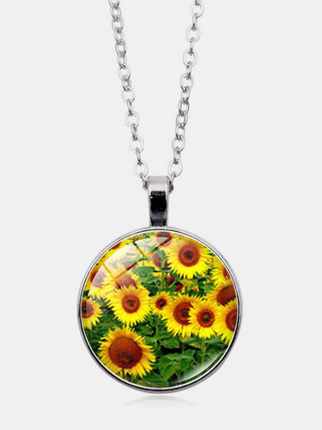 Sunflower Pendant Clavicle Chain