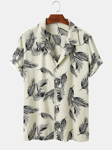Resort Style Palm Leaf Shirt