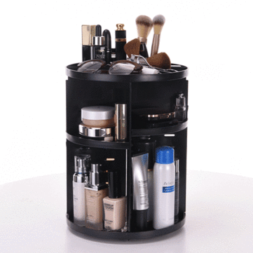 Favorable 360-Degree Rotating Makeup Organizer Adjustable Multi-Function Cosmetic  Storage Box - NewChic