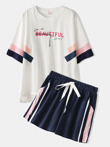 Cute Cotton Pajamas Short Sets