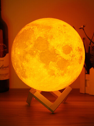20cm 3D Magical Two Tone Moon Lamp