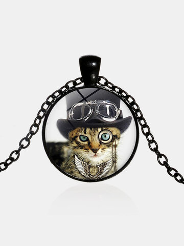 Cat Top Hat Necklace