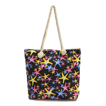 Многоразовая парусиновая сумка через плечо Starfish Сумка Дорожная сумка-тоут для покупок
