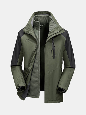 

Two Piece Water Repellent Jacket, Deep grey navy army green red dark blue