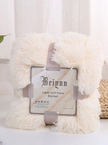 Decorative Extra Soft Faux Fur Blanket Reversible Fuzzy Lightweight Long Hair Shaggy Blanket Fluffy Cozy Plush Fleece Comfy Microfiber Blanket