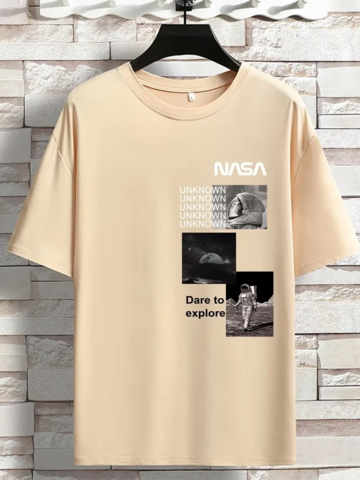 Camisetas com gráficos de astronautas espaciais