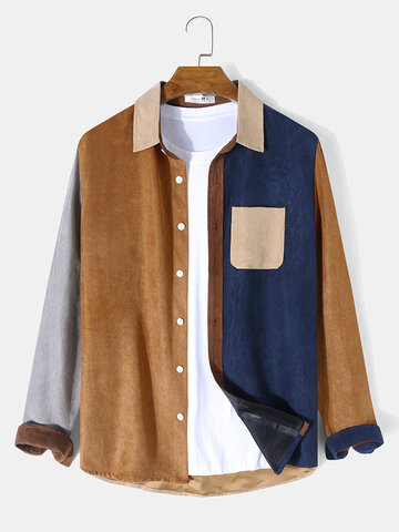 Two Tone Patchwork Shirts
