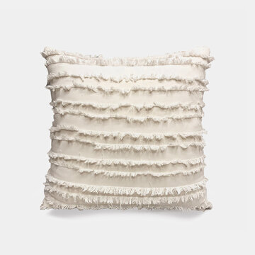 Nordic Wind Tassel Pillow Living Room Sofa Cushion Soft Pillowcase