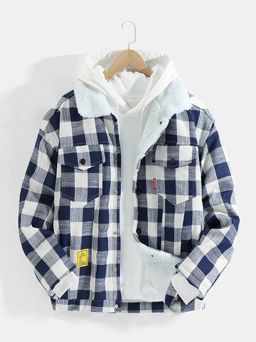 Plaid Lined Thick Jackets