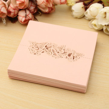 

50Pcs Laser Cut Butterfly Hollow Out Paper Table Place Name