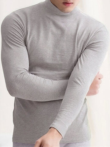 Camiseta masculina casual de manga comprida