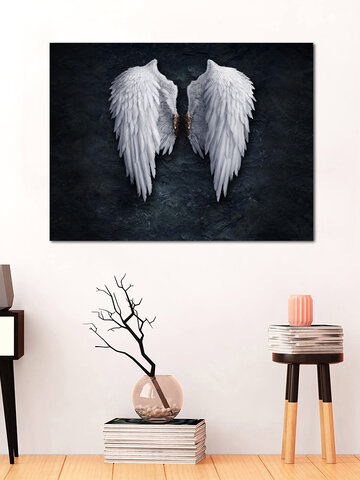 <US Instock>Ailes d'ange peinture sans cadre mode abstrait mur Art salon chambre décor toile