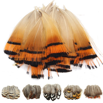 

20pcs Assorted Beautiful Natural Pheasant Feathers, White