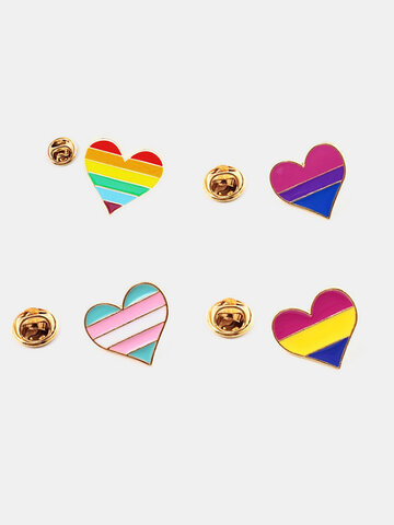 Rainbow Love Women Brooch