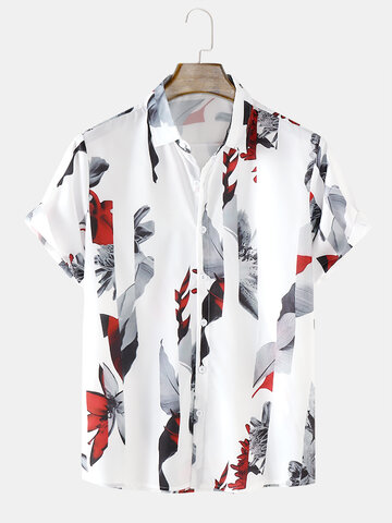 Flower Striped Print Shirt