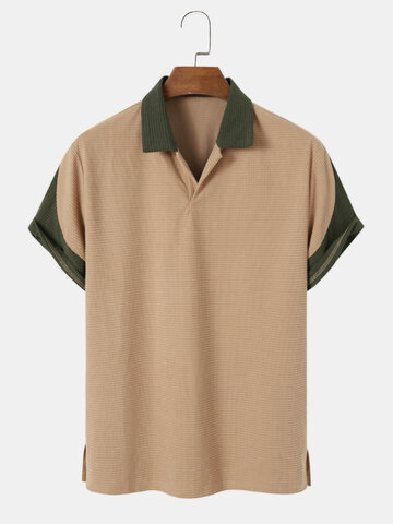 Johnny Collar Corduroy Golf Shirts